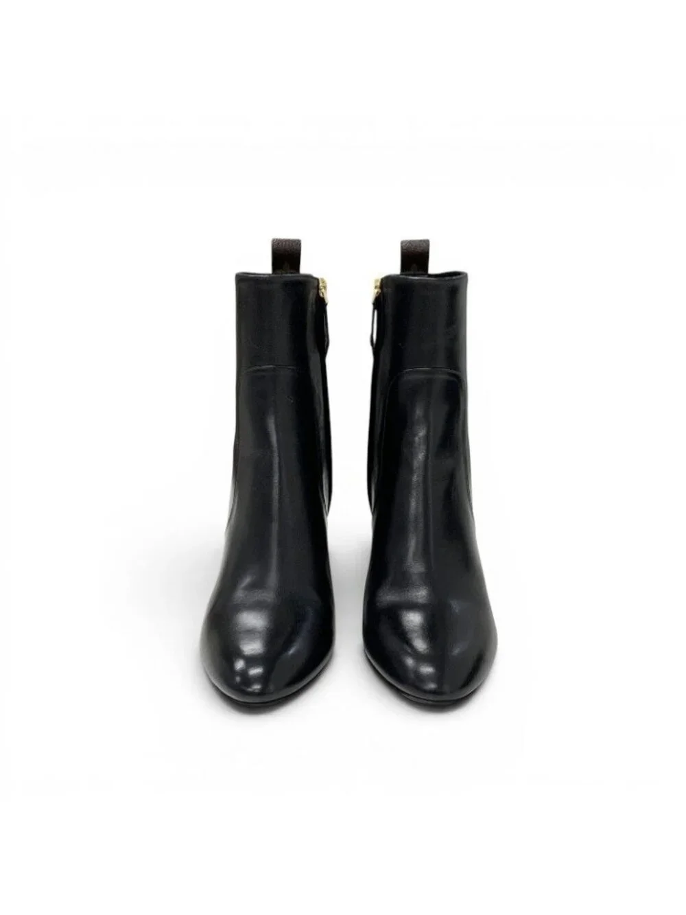 Louis Vuitton Silhouette Line Boots Short Shoes Leather Black Multicolor